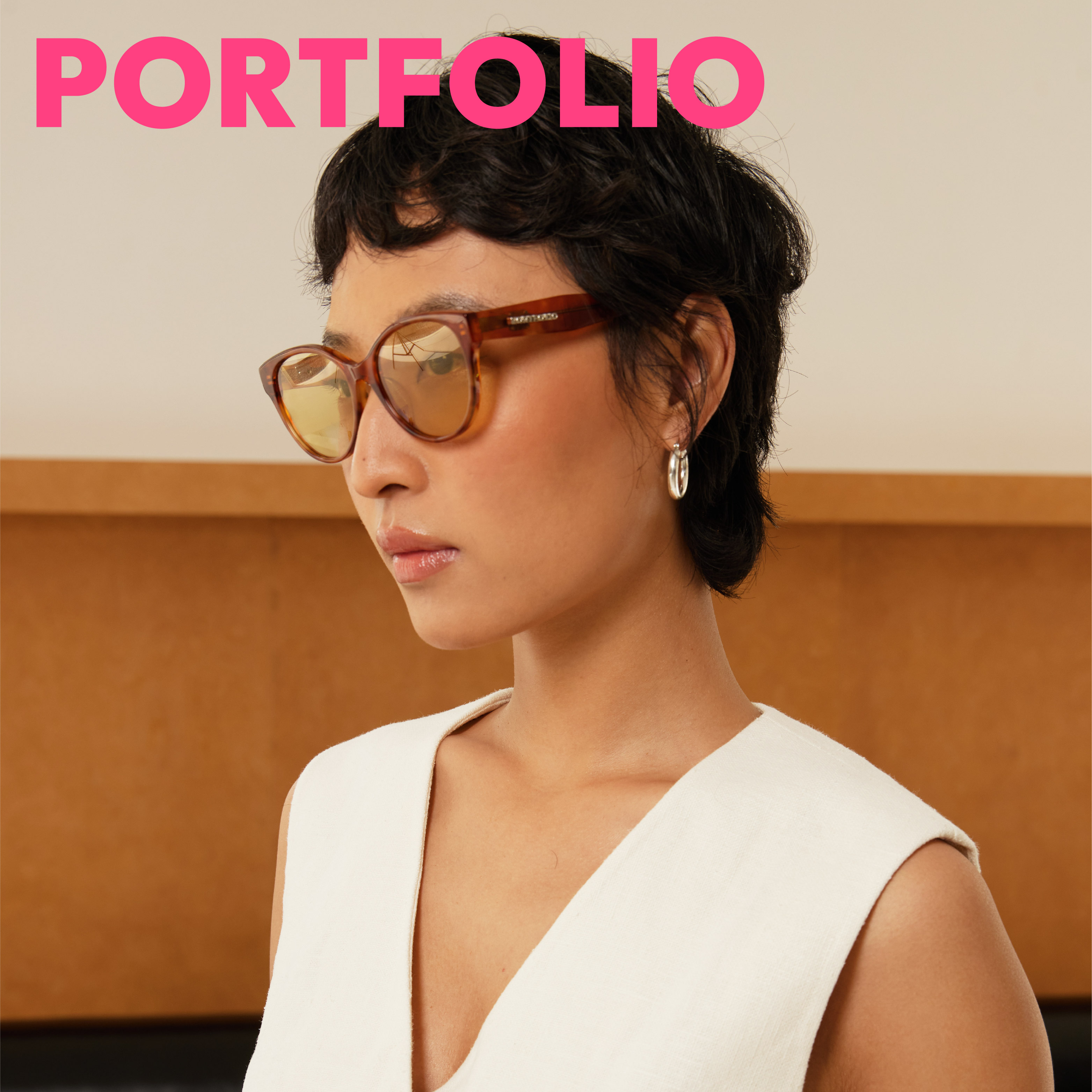 【定制镜片】PORTFOLIO出界 EVERYDAY咖啡镜彩色太阳墨镜猫眼时尚