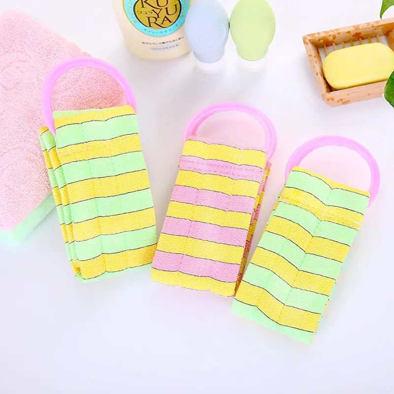 洗澡擦背后背搓澡刷背搓澡巾搓背拉绳家用男女士专用长条强力