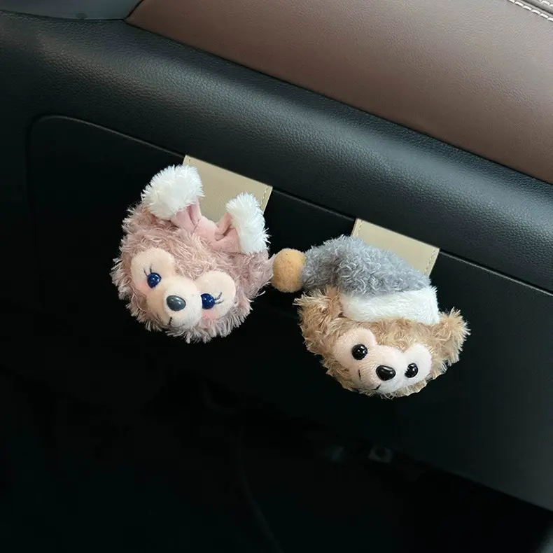 车载副驾驶挂钩前排手套箱卡通多功能汽车用垃圾袋小挂钩车内装饰