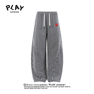 PLAYAVMXW潮牌时尚宽松弯刀长裤