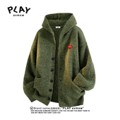 AVMXW 男女同款 官方连帽开衫 PLAY 毛衣秋冬季 新款 潮牌休闲针织衫