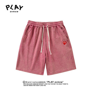 情侣款 子 官方短裤 PLAY 2025年夏季 休闲宽松百搭裤 AVMXW 潮牌时尚