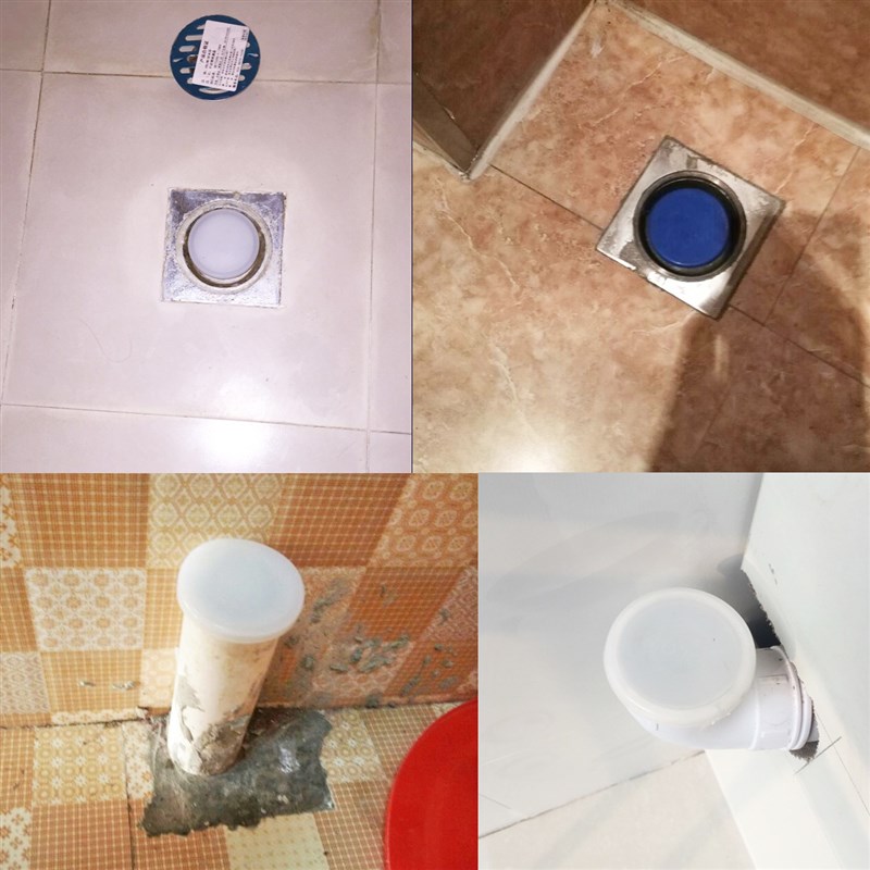 矽胶防臭阻流塞PVC管下水道装饰堵盖化妆室地漏橡皮塞子实心密封