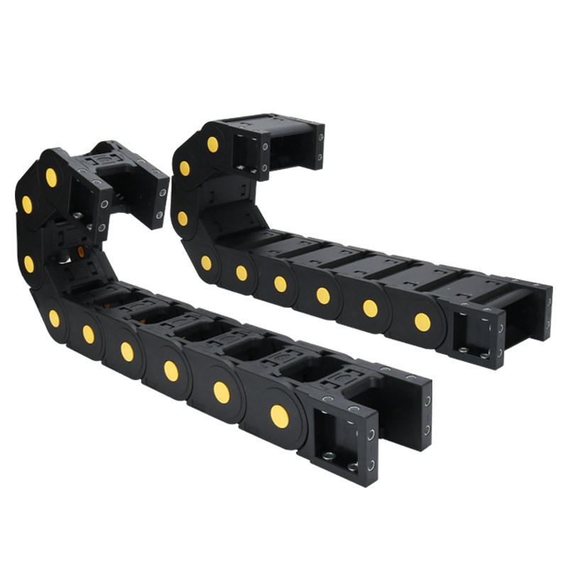 尼龙拖链 履带内高35*50外高55*77桥式 封闭式 两侧可打开 坦克链