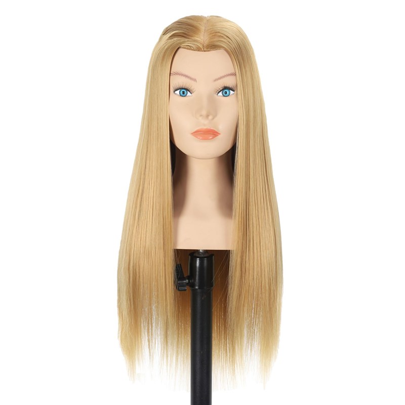 带肩膀假人头模编发盘发造型全真人发化妆练习可烫卷头模型模特头