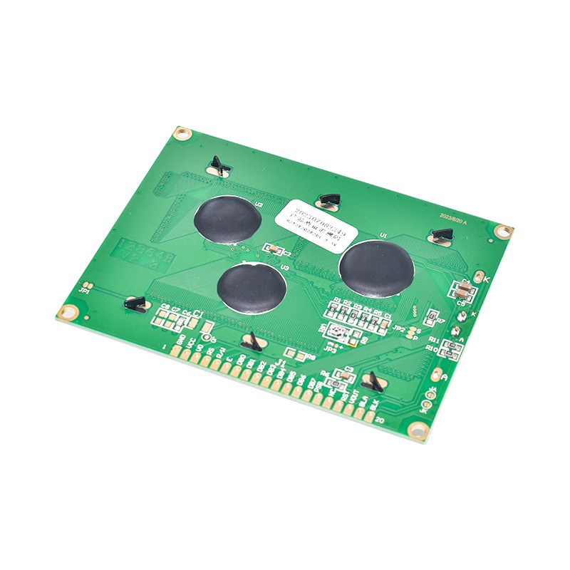 蓝屏LCD12864显示屏 带中文字库 带背光 5V/3.3V串口并口通用