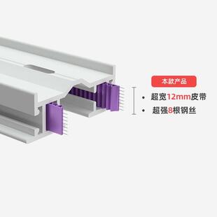 智能语音电动窗帘双滑轨全自动电动窗帘电机飘窗滑道窗帘轨道全套