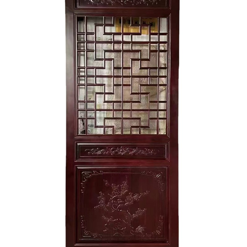 实木木门东阳木雕仿古门窗花格隔断窗户雕花中式建筑木格做旧门窗