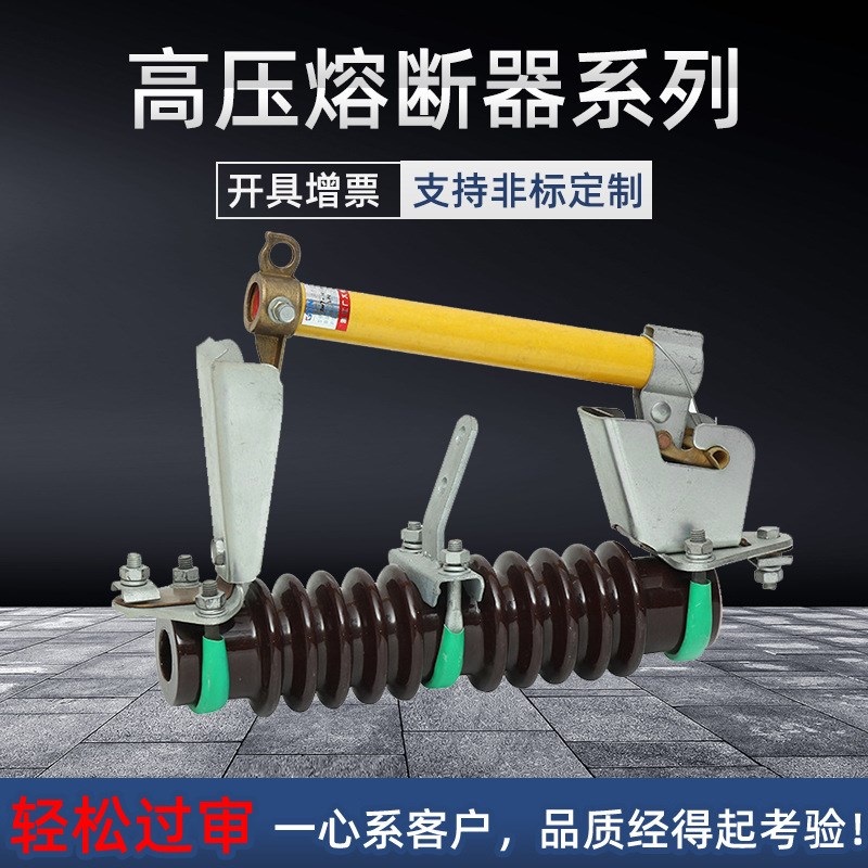 RW3跌落式熔断器RW7-12/200A柱上户外高压陶瓷令克开关保险丝10KV