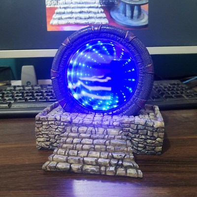 跨境新品Stargate星际之门电视剧电影纪念收藏品树脂工艺摆件发光