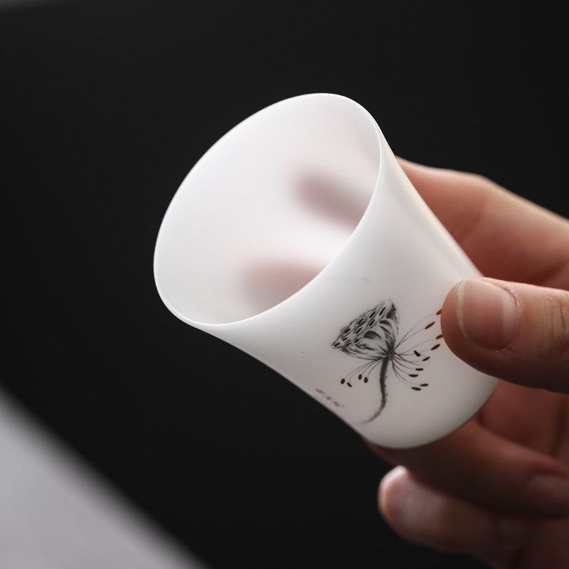 冰种素烧德化羊脂玉茶具马蹄主人杯个人杯品茗杯一鸣惊人竹韵蝉意,餐饮具,茶杯,淘宝优惠券,粉丝福利购,淘宝优惠卷