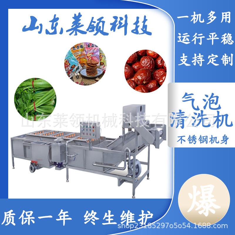 大型配菜池洗菜机生菜果蔬气泡清洗机大产量超市用苹果气泡清洗机