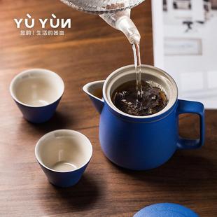 快客杯一壶二杯便携泡茶壶茶杯户外一人露营茶具礼品 旅行茶具套装