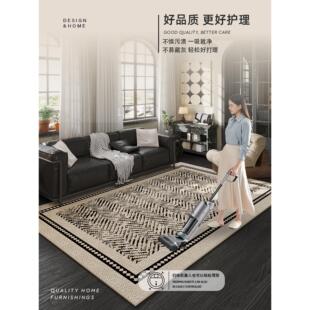 高端客厅地毯2024新款 欧式 家用卧室床边毯大面积全铺复古防滑地垫