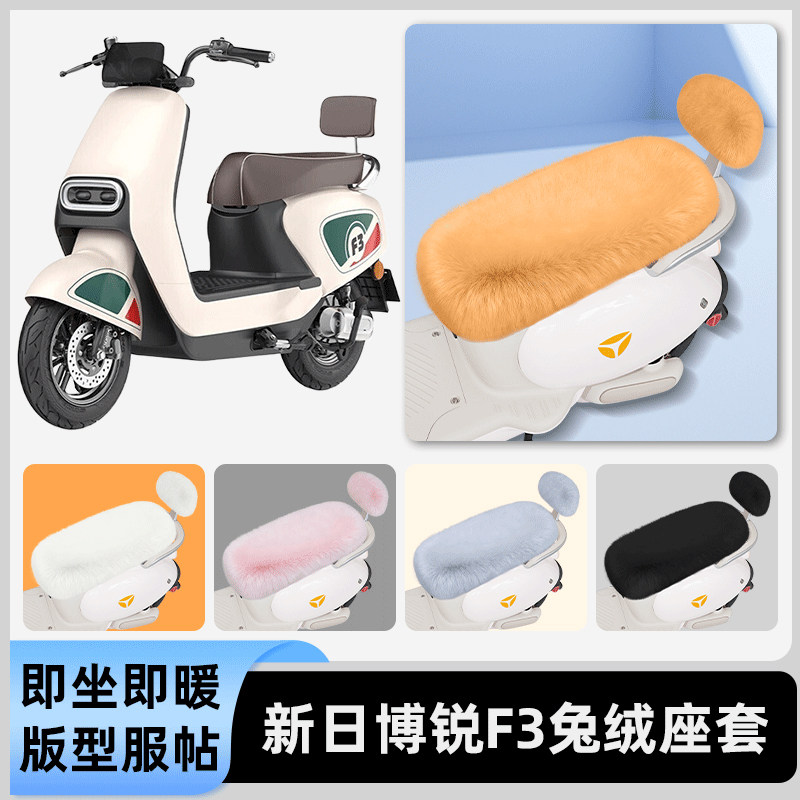 适用新日博锐F3电瓶电动车冬座套坐垫套座位防水防晒装饰配件大全