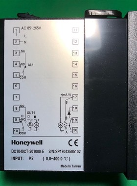 Honeywell霍尼韦尔温控器DC1040CT-301000 302000 30200B 303000
