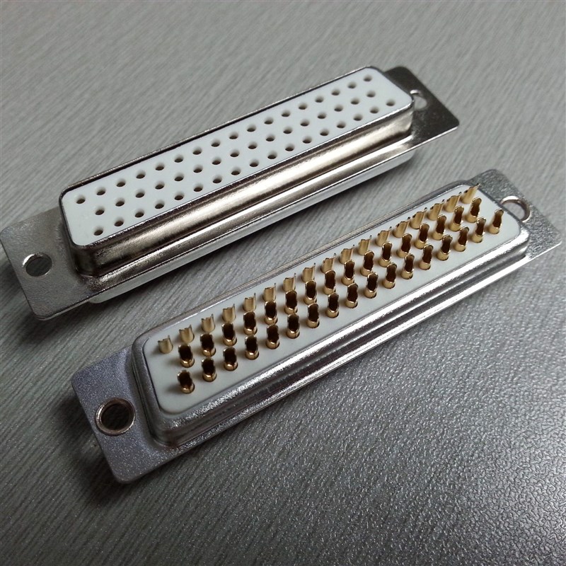 促销DB50P母头 RS232串口50PIN母座连接器 VGA母头焊线式50针插座
