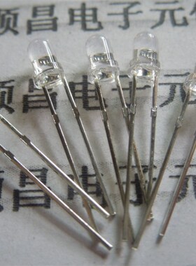 3MM 白发红 红色 发光二极管 LED 发光管 红灯 (一件20个)