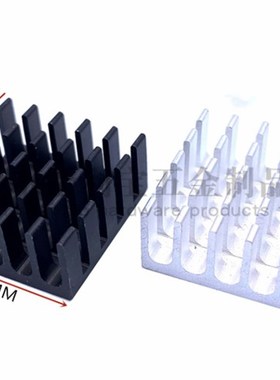 散热片 22*22*10MM 破槽 银色/黑色/金色 优质散热器 路由CPU等用