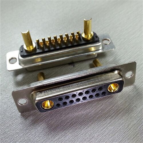 优质DB17W2大电流D-SUB焊线母头连接器 混装DB15+2芯电源线插头座