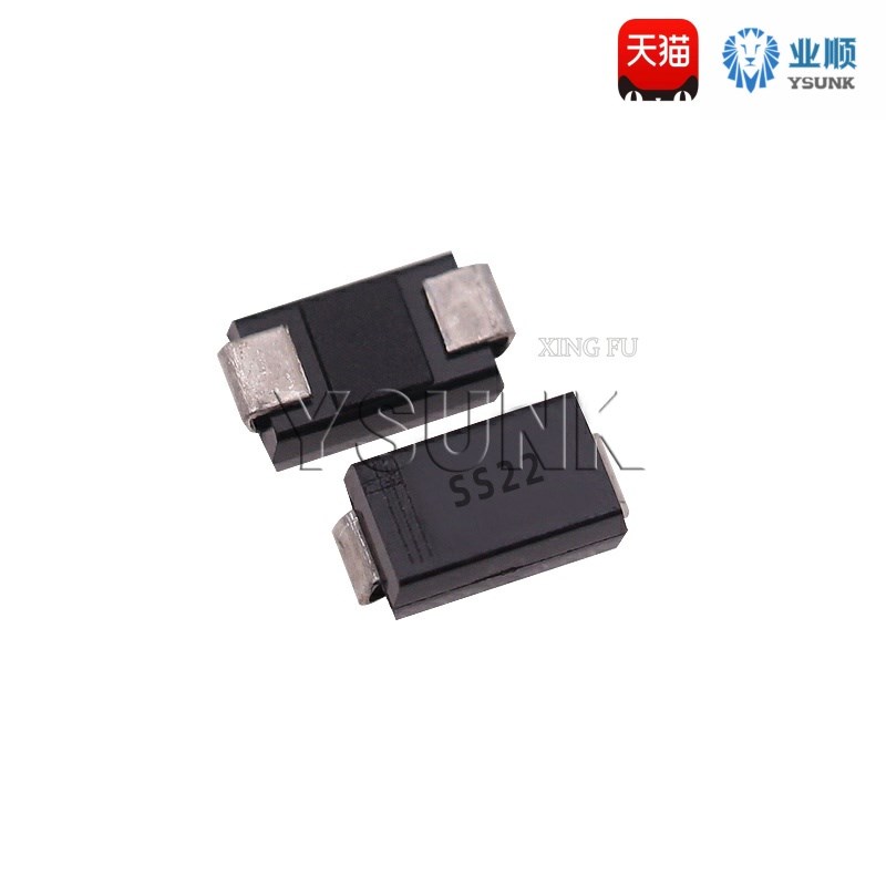 SS22 SS24 SS26 SS28 SS210 SS215 SS220 2A贴片肖特基二极管SMA
