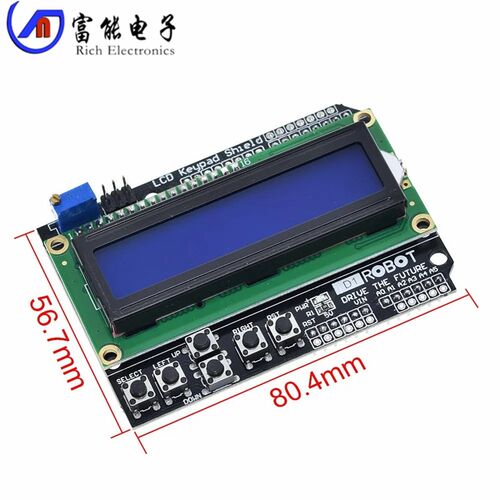 LCD1602 字符液晶 输入输出扩展板 LCD Keypad Shield