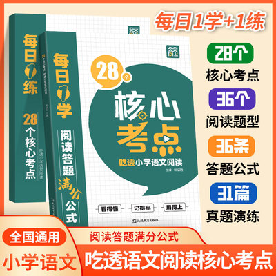 2025新版天天向上28个核心考点吃透小学语文阅读一二三四五六年级上下册人教版阅读理解专项训练书答题技巧万能公式法真题课外书籍