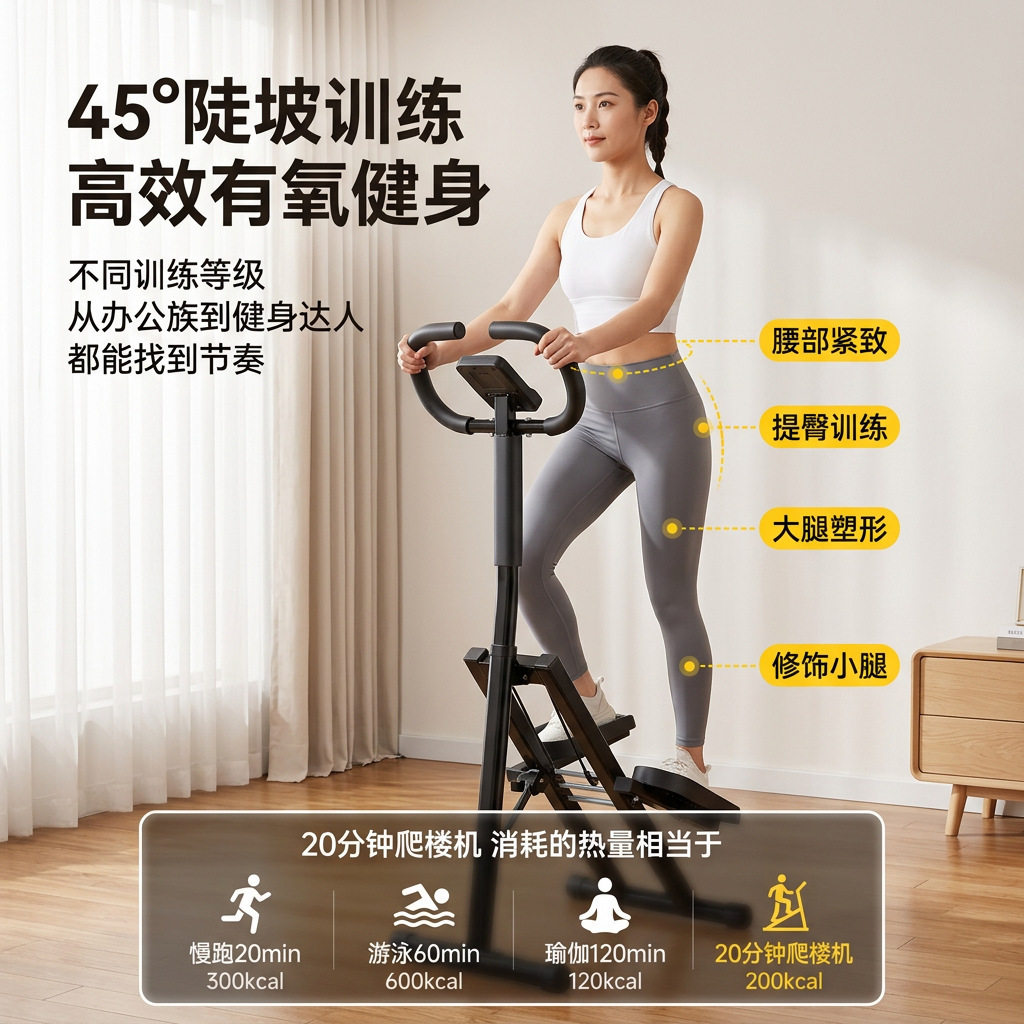 家用折叠爬楼登山有氧踏步机