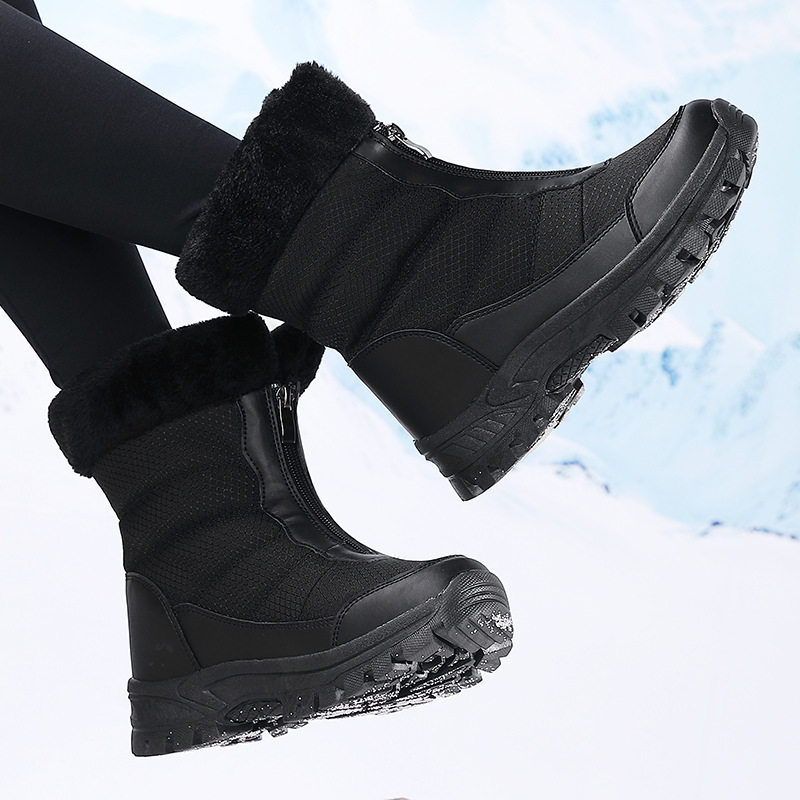 严选俄罗斯防寒靴东北羽绒雪地靴男加绒加厚零下抗冻拉链棉靴防滑,女鞋,时尚雪地靴,淘宝优惠券,粉丝福利购,淘宝优惠卷