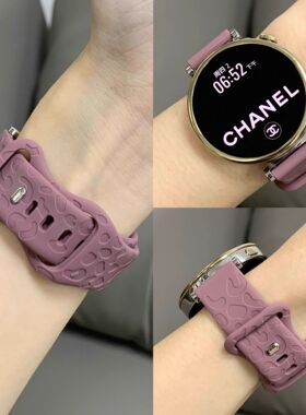 烟紫色适用oppowatchx2mini表带糖果校园青春可爱高颜值INS