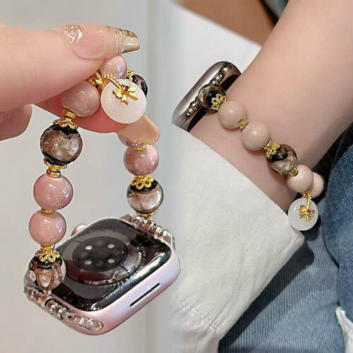 国风串珠平安扣适用vivo watch gt/w3atch表带新款女iqoo watchgt