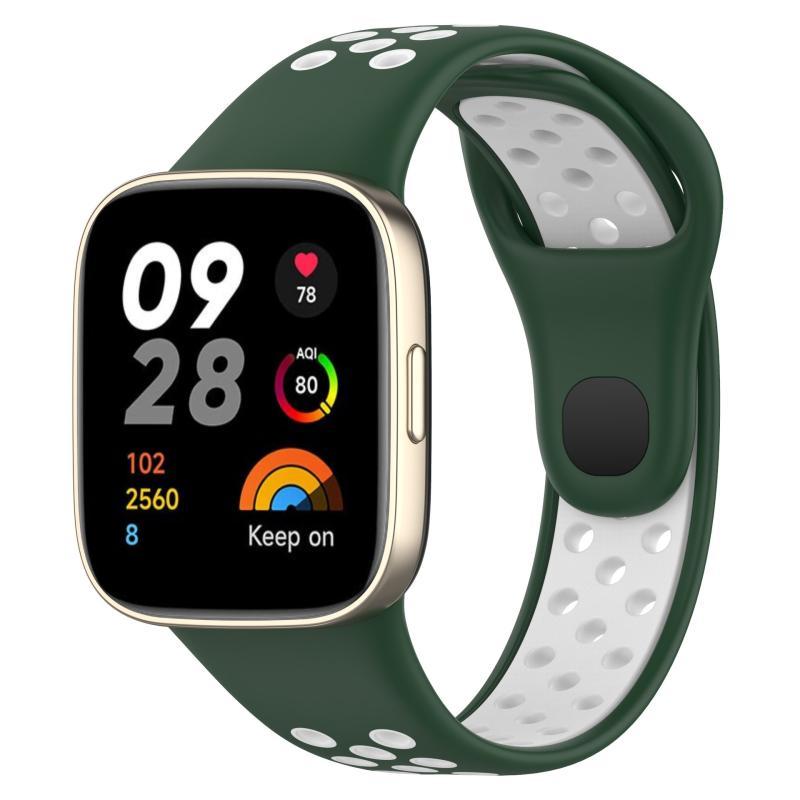 红米Redmi watch3硅胶双色表带智能手表3代防水透气运动替换表带