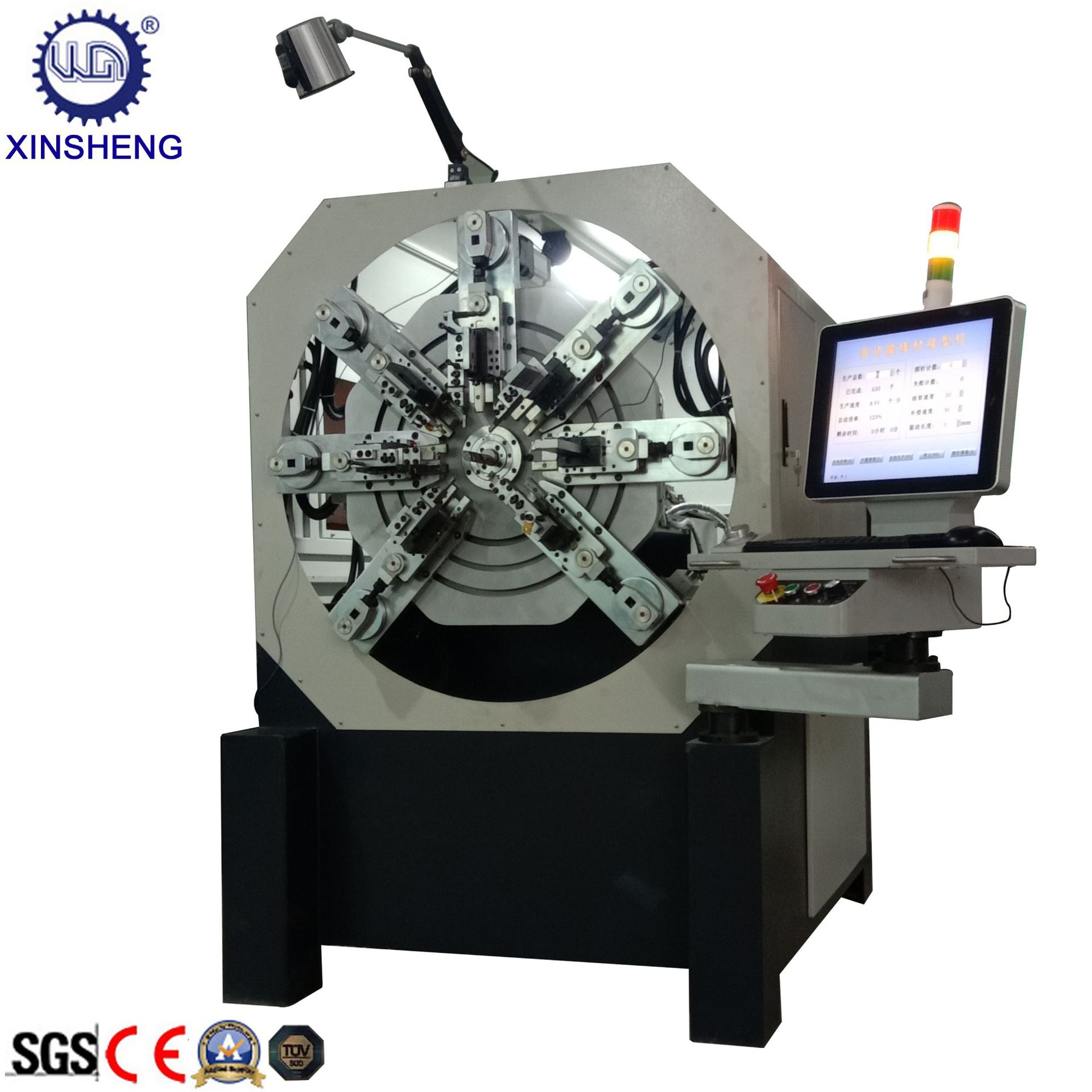 不锈钢扭力扭转左右60度120度180度扭簧机 V形发夹垃圾桶弹簧机