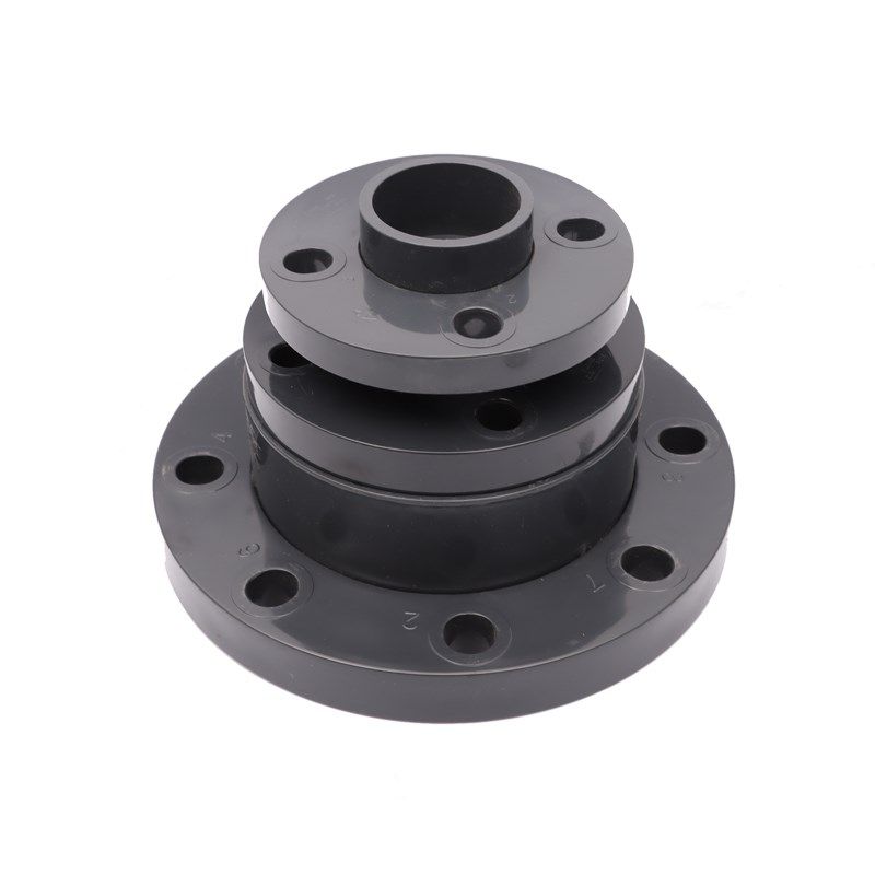 国标化工活套法兰UPVC灰PVC活动法兰PN16分体式法兰片 DN15-DN400
