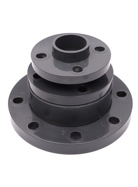 国标化工活套法兰UPVC灰PVC活动法兰PN16分体式法兰片 DN15-DN400