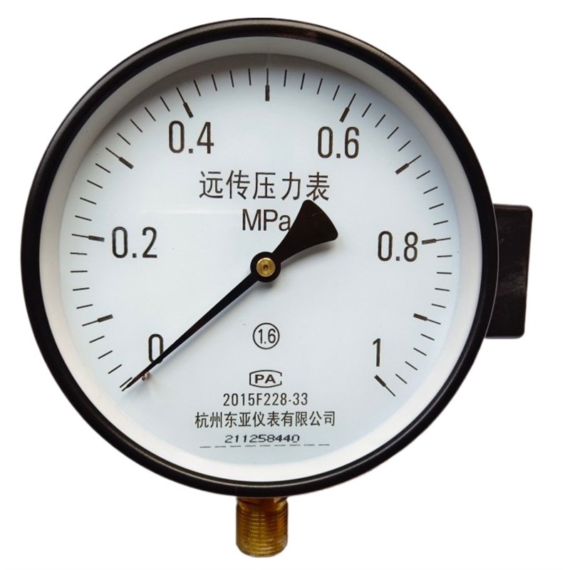 YTZ-150杭州东亚远传压力表0-1mpa电阻远程表恒压变频供水0-10V