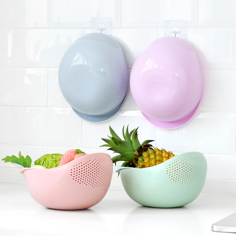 创意厨房淘米器洗米筛家用淘米盆塑料沥水篮洗菜篮大小多功能