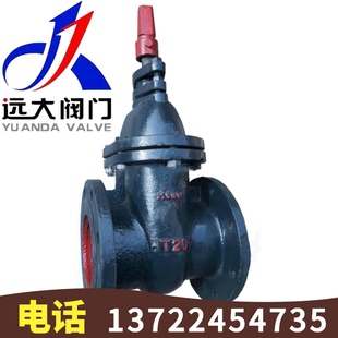 暗杆法兰铜芯闸阀DN40 远大阀门 16铸铁地埋式 燎原SZ45T DN350