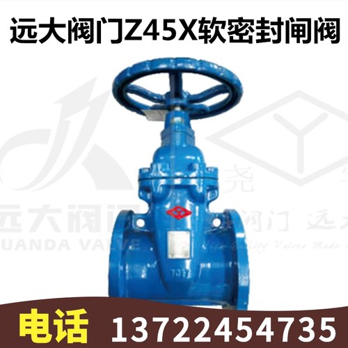 河北远大阀门 Z45X-10/16/25Q铸铁法兰暗杆软密封闸阀DN40-DN600