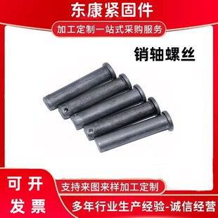 销轴螺丝定位销平头带孔销钉GB882销子插销穿销M4-M50