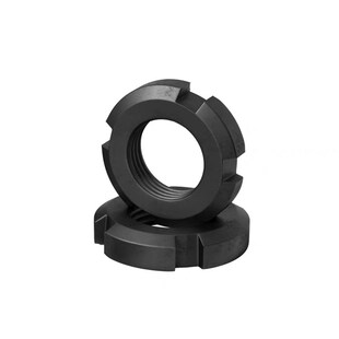 圆螺母国标锁紧螺母开槽止退螺丝母四槽并帽m10m12m16m20m30m60