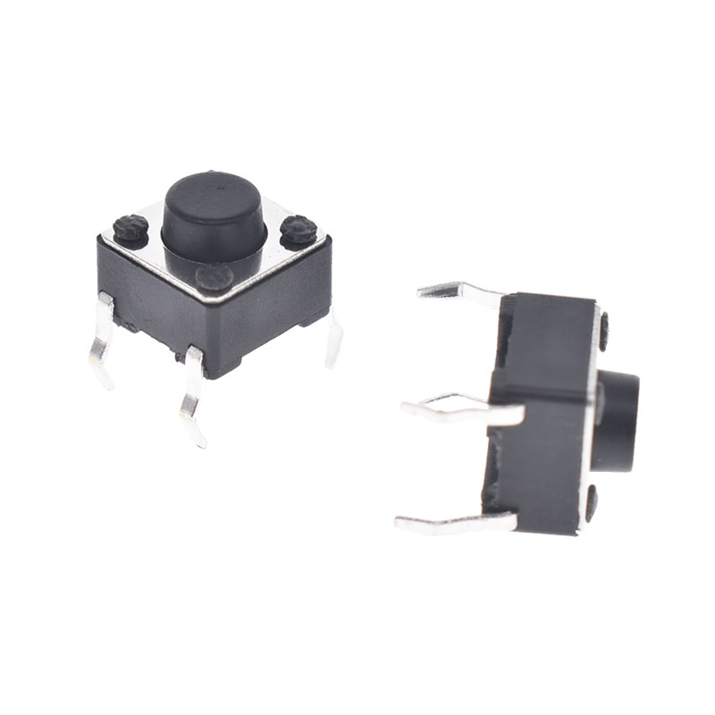 优质 按键开关 轻触开关 微动开关 电磁炉开关 6*6*5 直插式铜脚