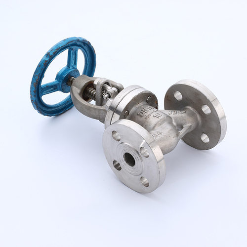 天津大站力字阀门 304不锈钢J41W-16P法兰手动截止阀DN15-DN300