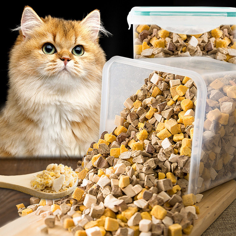 冻干鸡肉粒猫零食小鱼鸡胸肉鹌鹑蛋黄幼猫猫咪营养混合肉干桶猫粮,宠物/宠物食品及用品,猫冻干零食,淘宝优惠券,粉丝福利购,淘宝优惠卷