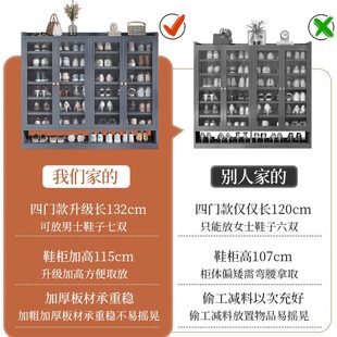 架子防尘收纳神器省空间入户鞋 防尘好看鞋 柜家用门口室内大容量竹