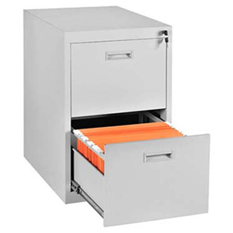 组合储物柜储藏铁柜 办公钢制2斗卡片柜组合式抽屉柜吊夹柜挂捞柜