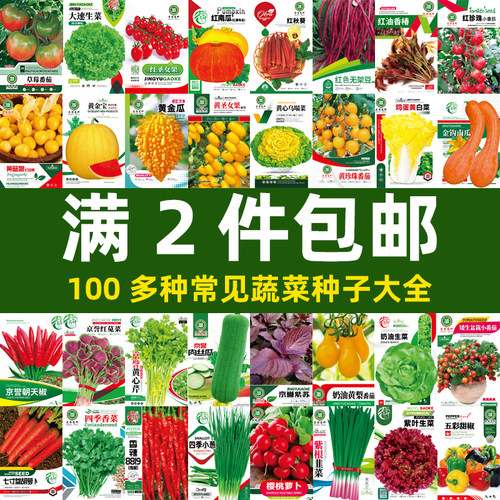 常见蔬菜种子大全满2件包邮