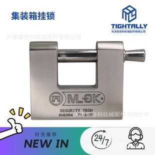 不锈钢挂锁 矩形锁 批量优惠 箱横向挂锁 泰德利供应集装