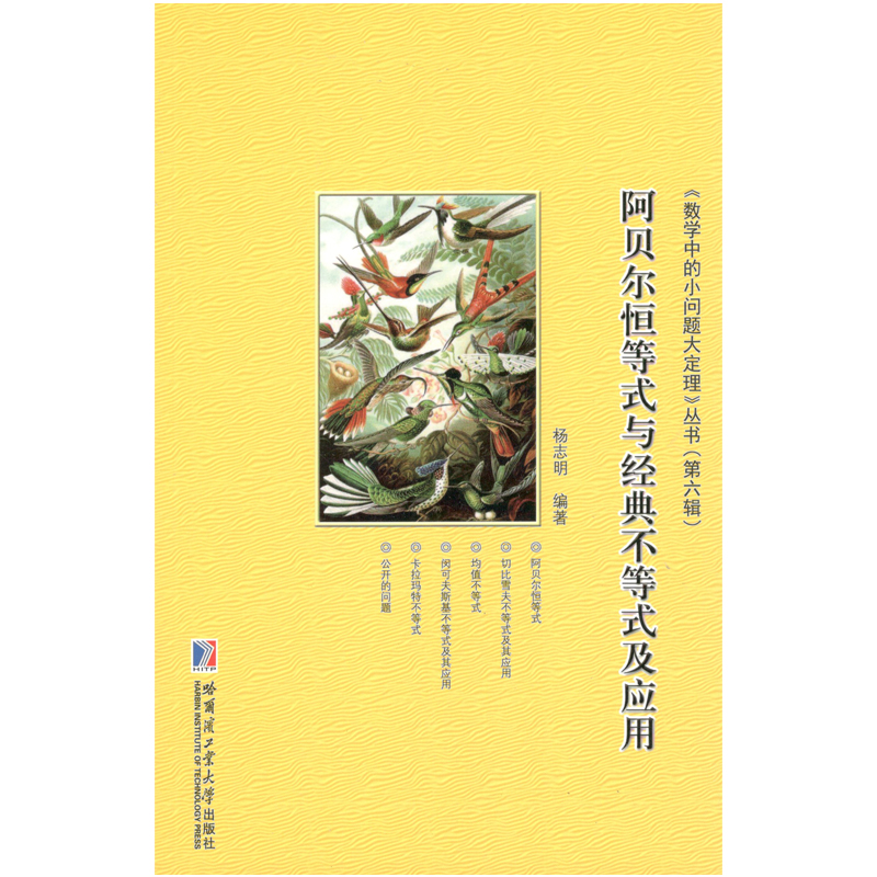 正版新书 《数学中的小问题大定理》丛书?阿贝尔恒等式与经典不等式及其应用 杨志明 哈尔滨工业大学出版社