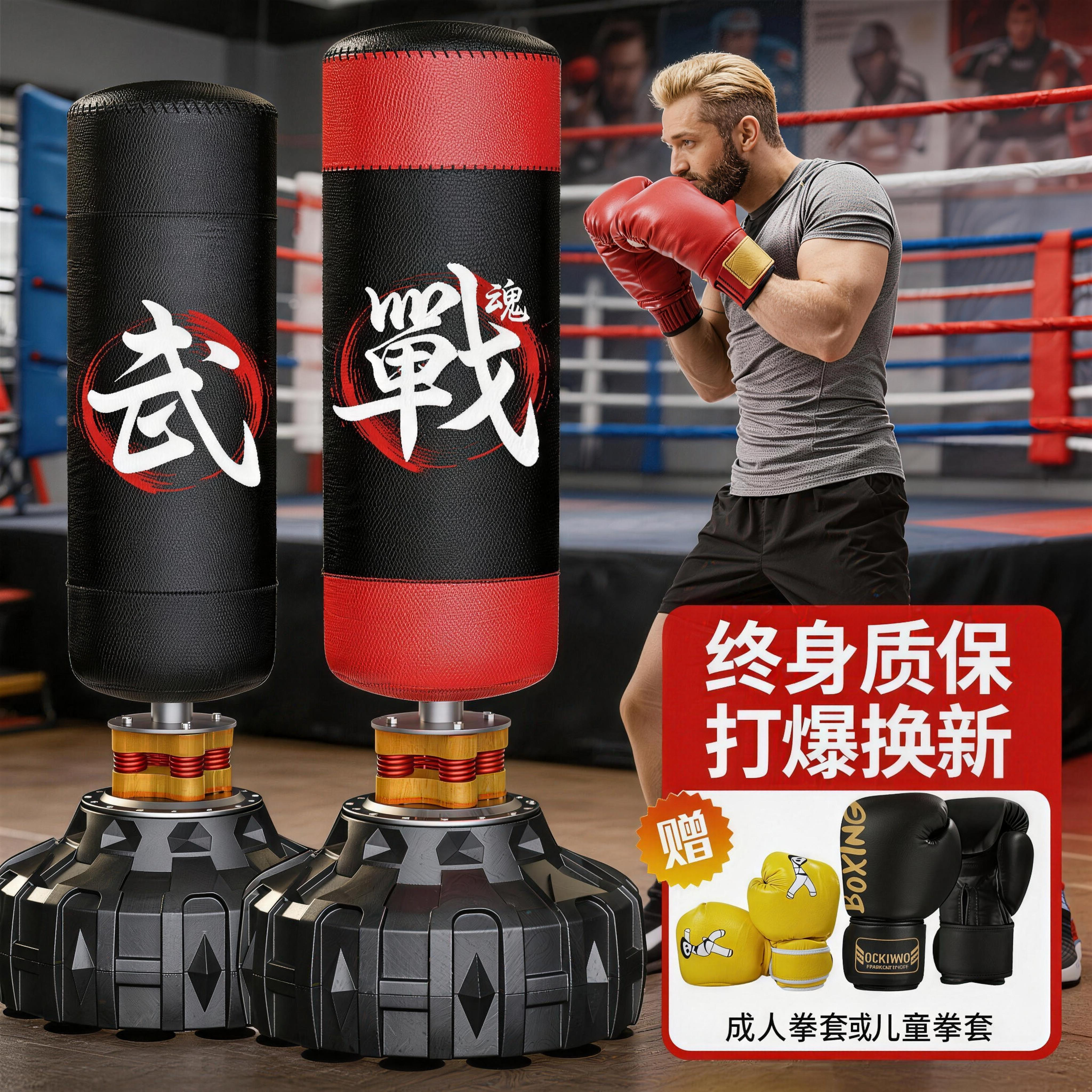 德国立式拳击沙袋不倒翁拳击靶